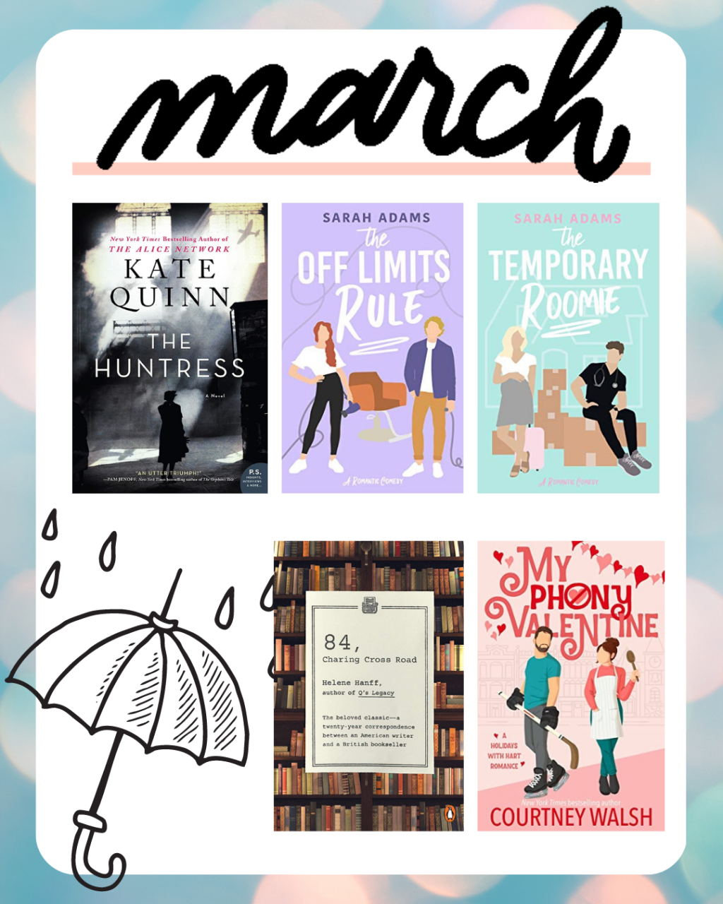 March Reads and What I Want to Read in April